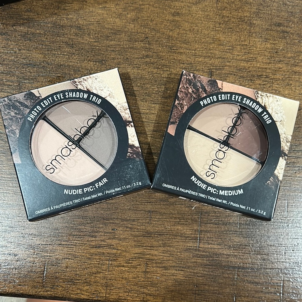 Smashbox Eye Shadow Trio Bundle lot of 2 NEW